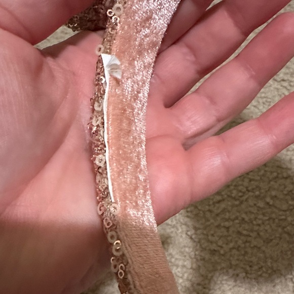 Disney Parks Pink and Rose Gold Sequin Minnie Mouse Ear Headband - Picture 7 of 7